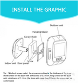 Security Doorbell Peephole Camera