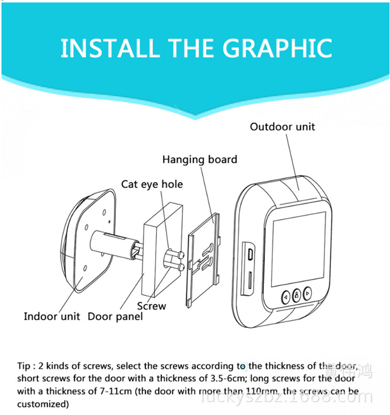 Security Doorbell Peephole Camera