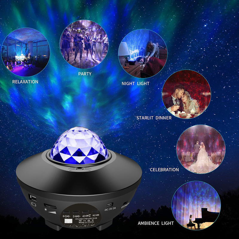 Christmas Creative Music Sky Light Projection Bluetooth